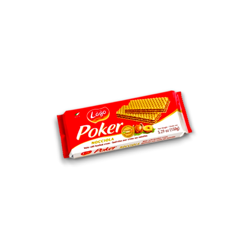 Lago Poker Wafer Hazelnut 175grx16