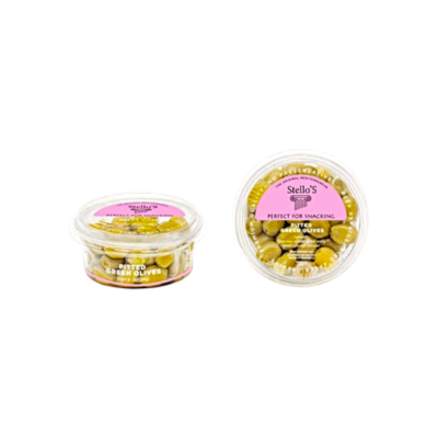 Stellos Pitted Green Olives 170gr